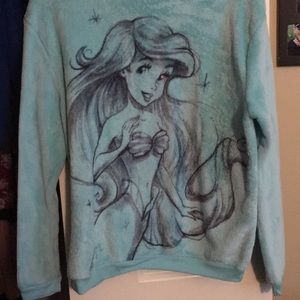 Little Mermaid Disney Fuzzy Sweatshirt
